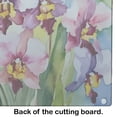 thumbnail image 5 of Orchids in Watercolor Glass Cutting Board Large 12 in x 15 in, 5 of 5
