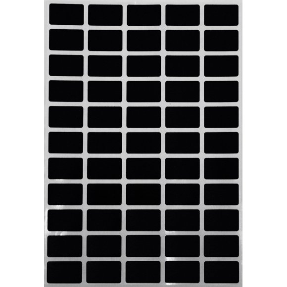 Royal Green Removable Stickers - No Residue - Price Tag Stickers Removable - Color Coding Stickers - File Folder Removable Labels - Rectangle Labels Black - 1 inch x 5/8 (25.5 mm x 16 mm) - 275 Pack