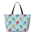 thumbnail image 2 of Xecao Modern Ice Cream for versatile beach bag for women includes zipper pockets and waterproof material, ideal for vacations and adventures., 2 of 7