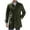Army Green Mens Jackets Clearance, variant on BSDJILFG Puffer Jacket Men Long Sleeve Trench Coat Single Breasted Stand Collar Overcoat with Pockets,M-3XL