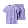 thumbnail image 2 of WOYY Big Boys Summer Outfits Casual Short Sleeve T-Shirt Shorts Set, Sizes 9-10Y, 2 of 5