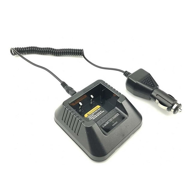 Cargador de batería para coche con luz indicadora para radios Baofeng UV5R UV-5RE