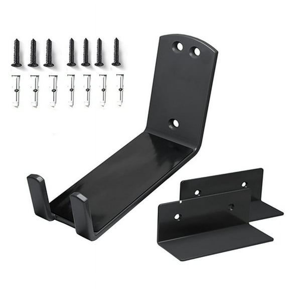 Wall-Mounted Bicycle Pedal Mounting Bracket Heavy-Duty Bicycle Fixed Hook Pedal Bicycle Storage Brac Black Metal