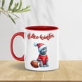 thumbnail image 2 of Hello Winter British Shorthair Football Snowman Welcome Snowy Morning 11oz Accent Two-tone Mug Cat Lover Kitten Owner Gifts Coffee Tea Cup - 01012, 2 of 5