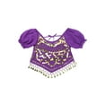 thumbnail image 5 of Doomiva Women Indian Dance Costume 4Pcs Belly Dance Outfits Halloween Carnival Performance Sets Purple One Size, 5 of 7