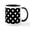 White/Black Inside, variant on CafePress - Black And White Polka Dots Pattern Mug - 11 oz Ceramic Mug - Novelty Coffee Tea Cup