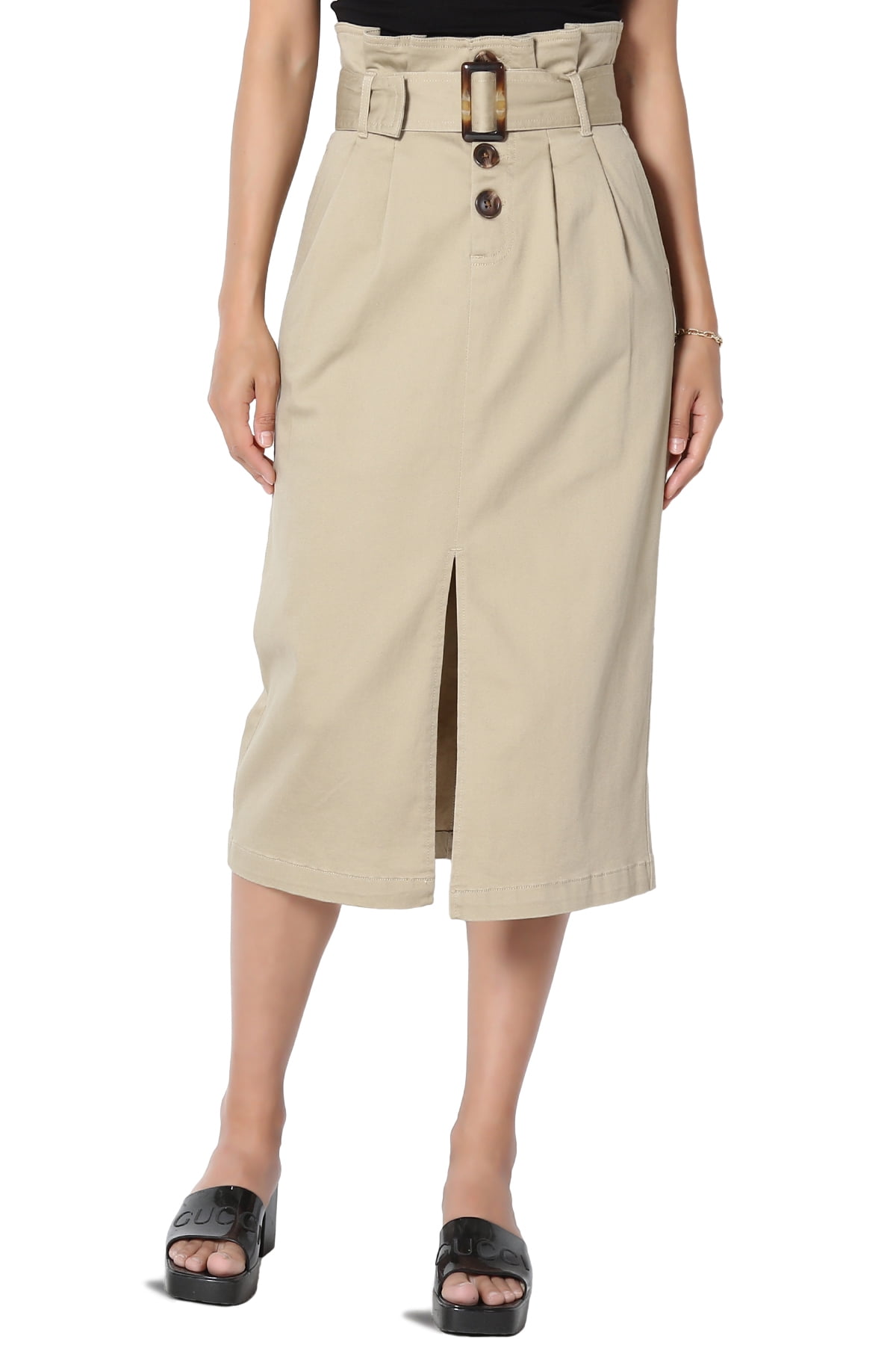 paperbag midi skirt