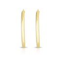 thumbnail image 2 of 14K Yellow Polish 4.00x60mm "C" Hoop With Earring Back, 2 of 4