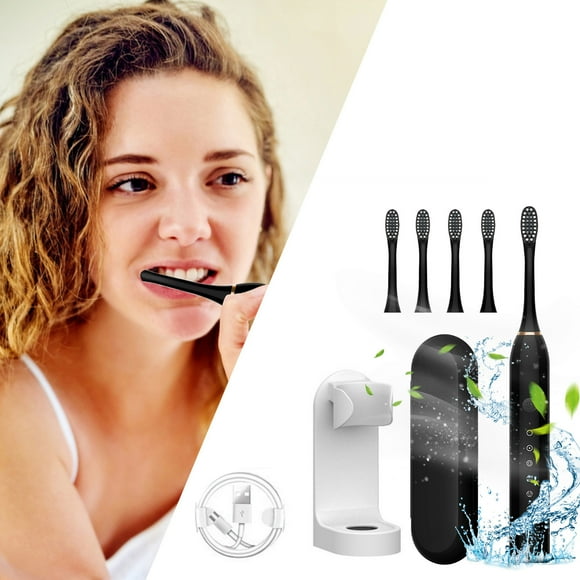 IBaodan Surprise discount Sound Rechargeable Electric Toothbrush For Adults And Kids Travel Toothbrush With 4 Brush Heads Travel Case Bracket 6 Modes PowerToothbrush Gifts