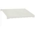 thumbnail image 1 of Outsunny 10' x 8' Electric Retractable Awning w/ Remote Controller, Cream White, 1 of 10