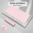 thumbnail image 5 of Desk Pad, Extended Gaming Mouse Pad, XXL Large Mouse Pad, Non-Slip PU Leather Desk Blotter, Waterproof Keyboard Mouse Mat Desk Writing Pad for Work, Game, Office, Home Accessories -Pink, 5 of 5