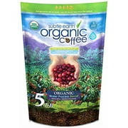 5LB Subtle Earth Organic Decaf - Swiss Water Process Decaf -Medium Dark Roast - Whole Bean Coffee - Low Acidity - Organic Certified by CCOF - 5 Pound (5 lb) Bag