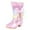 Pink, variant on Baby Cowboy Boots Baby Unisex Walking Shoes First Walker, Baby First Walk Training Shoes Size 2.5,(Pink Big Kids 2.5)