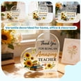 thumbnail image 5 of Teacher Appreciation Gifts Acrylic Heart Plaque, End of Year Teacher Thank You Gift,  Desk Decor Keepsake & Paperweight（Style 4）, 5 of 8