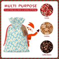 thumbnail image 7 of Fuzoiu Daisy Floral A Print Christmas Gift Bag,Burlap Gift Bag with Drawstring Closure & Hang Tag,Perfect for Holidays, Birthdays, and Special Occasions-Medium, 7 of 7
