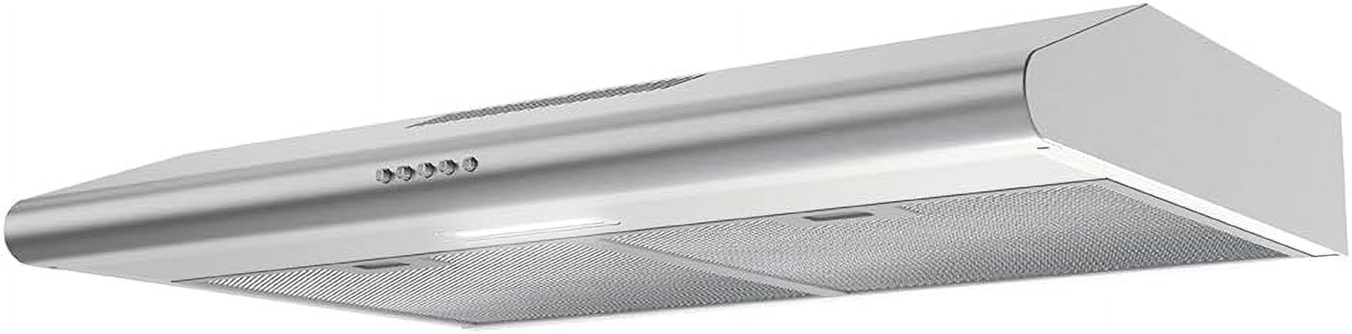 Streamline 30 in. Lammari Ducted Undermount Range Hood in Brushed Stainless Steel with Mesh Filters, Push Button Control, LED Light