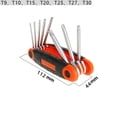 thumbnail image 1 of Clé Hexagonale de Couple Outil Clé pour Outils de Réparation de Vélo Robuste Pliant Torx, 1 of 9