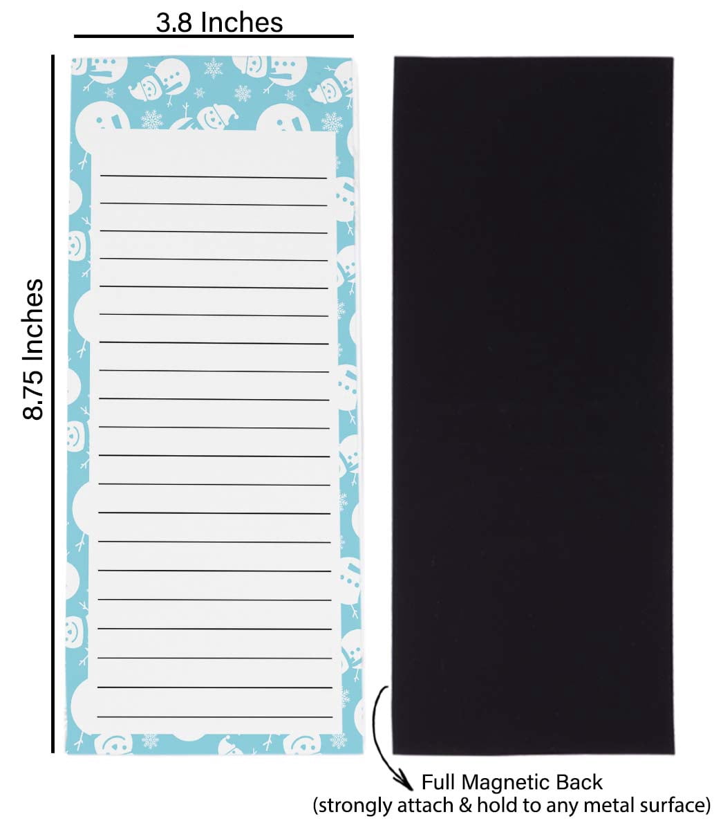 Inkdotpot Pack of 3 Magnetic Fridge To-Do List Notepads- Magnetic Memo Pads For Refrigerator-(50 Sheets Each)-2M