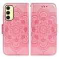 thumbnail image 3 of Asuwish Compatible with Samsung Galaxy A35 5G Wallet Phone Case and Tempered Glass Screen Protector Flip Credit Card Holder Stand Mandala Flower Cell Cover for A 35 35A A355G Women Men Pink, 3 of 8