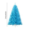 thumbnail image 3 of FAMTKT 7Ft Blue Christmas Tree, Full Artificial Holiday Decorations for Home, Office, Party Decoration w/ 1000 Branch Tips, 3 of 8