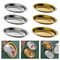 thumbnail image 2 of Elegant Oval Fish Plate Stainless Steel Platter for Home and Restaurant Use, 2 of 14
