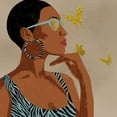 thumbnail image 2 of Prime, Marcus 20x20 Black Ornate Wood Framed with Double Matting Museum Art Print Titled - Fierce And Elegant 1, 2 of 4