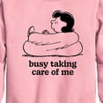 thumbnail image 2 of Peanuts - Busy Taking Care Of Me - Toddler & Youth Crewneck Fleece Sweatshirt, 2 of 5