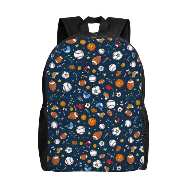 Easygdp Ball Sports Mochila Versátil y Elegante: Comodidad, Almacenaje y Durabilidad para la Universidad, Trabajo, Viajes y Uso Diario