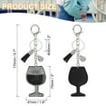 thumbnail image 2 of Uxcell Rhinestone Keychain Bling Keychain Accessories Cute Crystal Key Chain Black, 2 of 7
