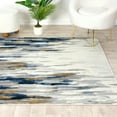 thumbnail image 2 of Abani Porto Collection Area Rug Mid Century Modern Bedroom Living Room Decor Floor Rug 4 x 6 Blue Grey, 2 of 10