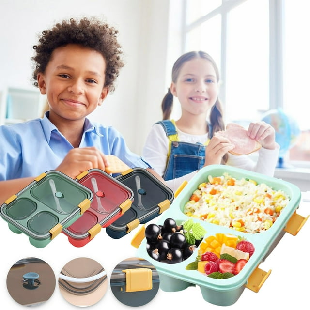 Vaidha Ensemble de Boîtes Bento pour Enfants Boîte à Soupe Scellée Étanche Boîte Bento Bento