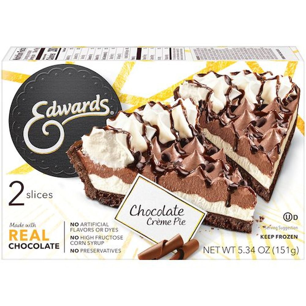 Edwards Schwans Chocolate Cream Single Pie with Hershey, 5.34 Ounce -- 12 per case.