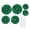 Green, variant on BIMZUC 2 Sets Adjustable Height Plant Inserts with Drainage Hole Planter Filler Risers for Inside Flower Pot Container, 11-17 inches / 28-43 cm, Green