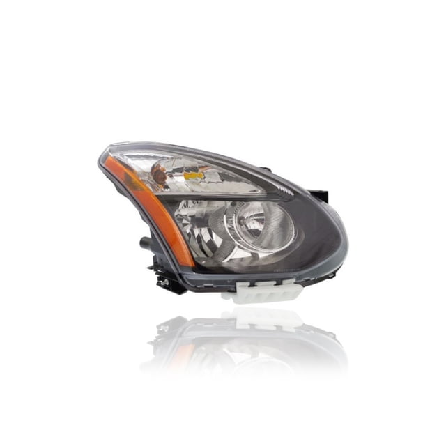 Headlight Assembly - Compatible/Replacement for '14-15 Nissan Rogue Select-S - Halogen With Black-Bezel - Right Hand - Passenger - 260101VX0A