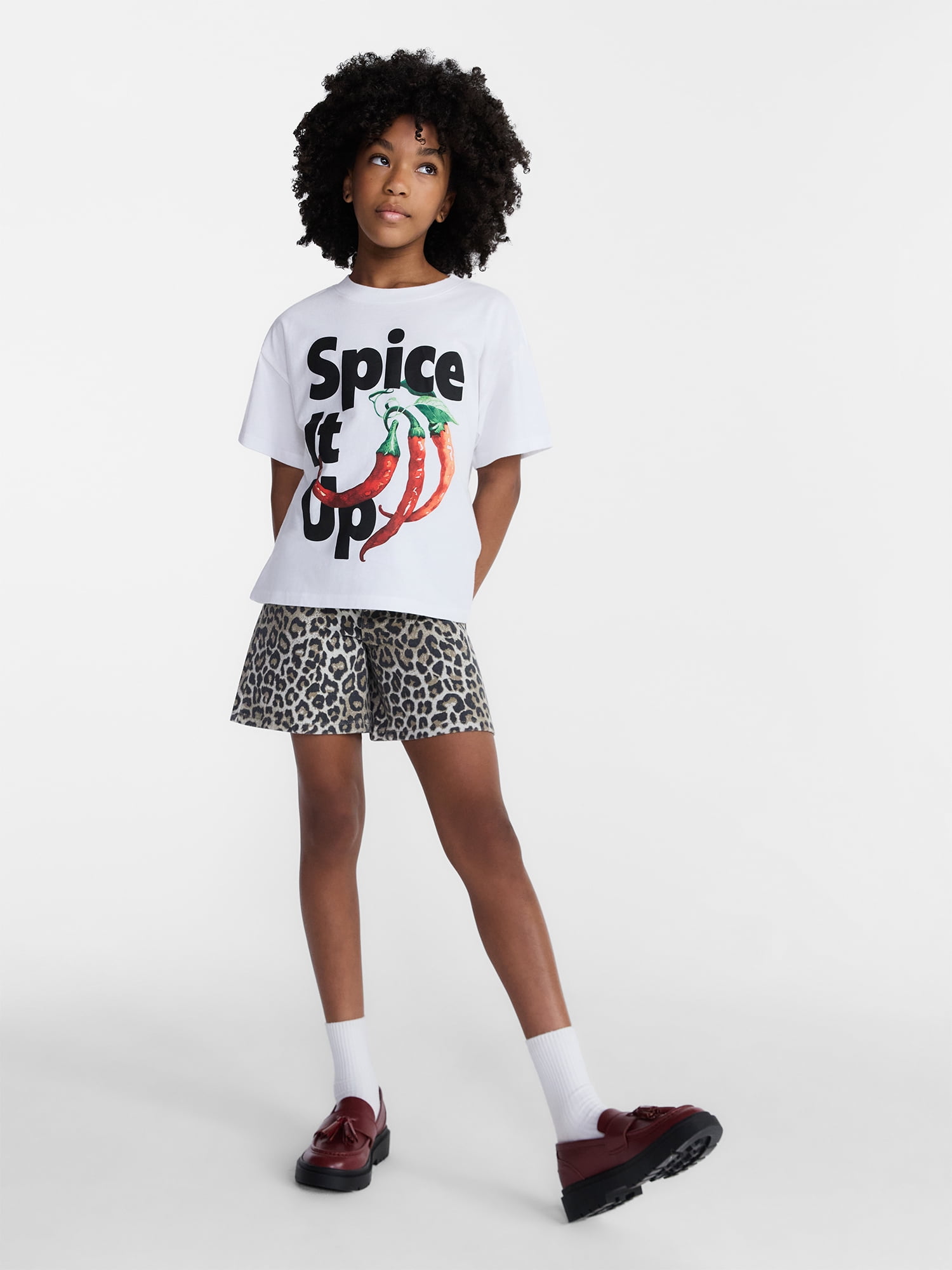 Weekend Academy Girls Oversized Graphic Tee, Sizes 4-18