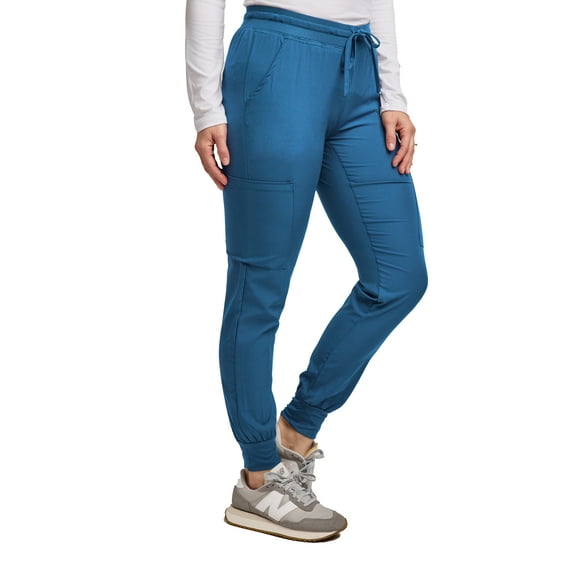 Green Town Pantalon de Sarrau Jogger pour Femmes, Taille de Yoga, Tissu Extensible, Vert