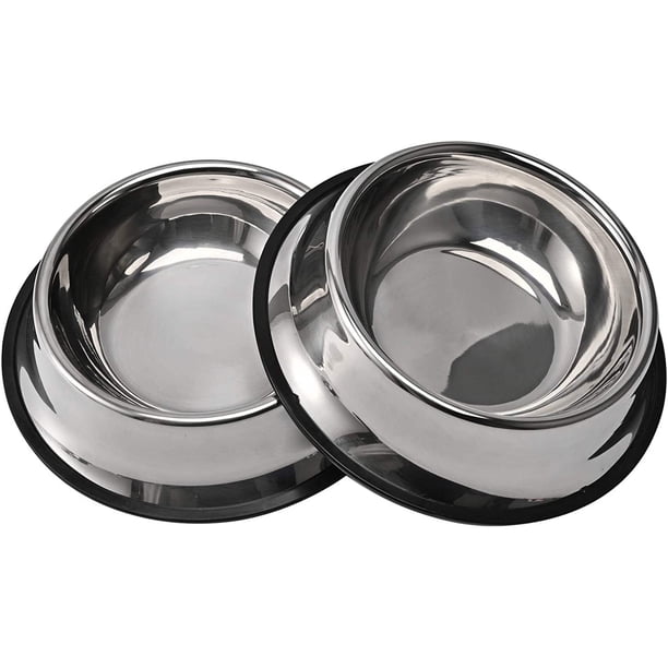 Cuenco para perros Juqiboom de acero inoxidable 240 ml 2 paquetes para mascotas