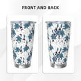 thumbnail image 3 of Bingfone Lilies Flowers for 20 Oz Stainless Steel Travel Mug Double Wall Water Coffee Cup for Home,Office, Outdoor Works Great for Ice Drinks and Hot Beverage-Straw Three-piece Set, 3 of 8