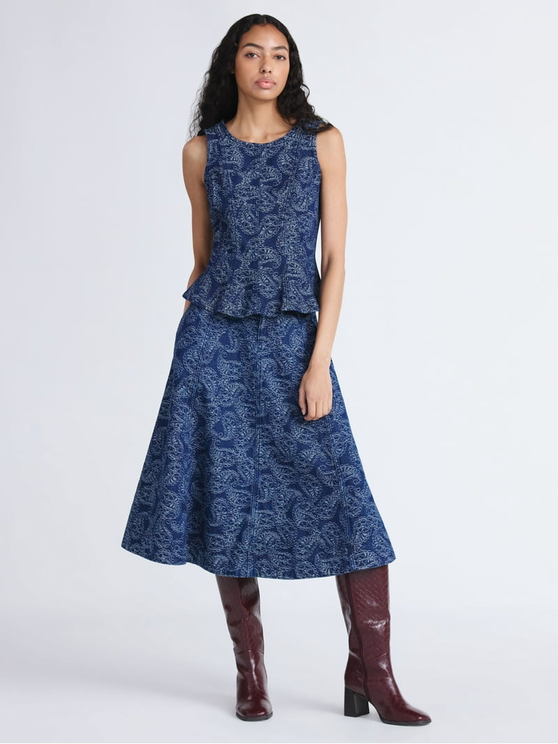 スカート Mary logo cotton skirt AM1384 Mary logo cotton skirt