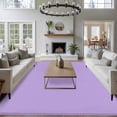thumbnail image 3 of 8'x10' Area Rugs, Purple Indoor Outdoor Area Rug for Living Room Bedroom, Solid Color Farmhouse Lavender Purple Washable Bathroom Rugs Kitchen Floor Carpet Mats Home Decor Aesthetic, 3 of 8