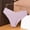 Purple, variant on LIZUOJUN Under $2 Underwear Women Summer Wavy Edge Hipster Cheeky V Front Cut Silky Thong Seamless Stretch No Show Cotton Crotch Multi Color S-XL