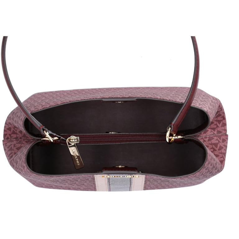 Michael Kors Pratt Medium MK Logo Bucket Shoulder Bag Michael Kors Pratt Medium MK Logo Bucket Shoulder Bag