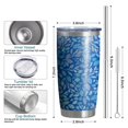 thumbnail image 6 of 20oz Tumbler with Lid and Straw Stainless Tropical Plant Steel Vacuum Insulated Water Coffee Tumbler Cup, Double Wall Vacuum Insulated Travel Mug Reusable Tumblers for Ice Drinks, Hot Beverage, 6 of 7
