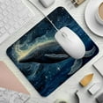 thumbnail image 2 of Whale Square Desk Mat Gaming Mouse Pad, 8.3x9.8 Inch Non-Slip Rubber Bottom Printed Design - Suitable for Office and Gaming, 2 of 6