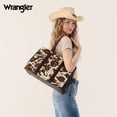 thumbnail image 6 of Wrangler Laptop Tote Bag for Women 15.6 Inch Computer Bag for Work Large Double Compartment Purse and Handbag,Cow Print Coffee, 6 of 6