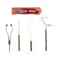 thumbnail image 4 of Herramientas para atado de moscas, acabado de nudos, hilo de atado de Metal, accesorios para atado de moscas, herramientas para atar anzuelos de pesca 5 soportes dorados., 4 of 8