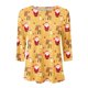 thumbnail image 4 of Tops Navideños Para Mujer Blusas Moda Impreso Camiseta Suelta 3 4 Mangas Cuello Redondo Casual Odeerbi ODB191520, 4 of 4