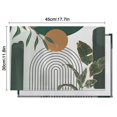 thumbnail image 6 of Green Boho Geometric and Plant Pattern (4) Summer Placemats Table Placemats Set Of 4-Linen Kitchen Washable Placemats Table Mats 11.8"x17.7" Non-Slip Heat Resistant, 6 of 6