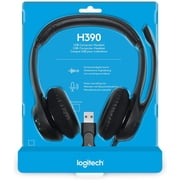 LOGITECH, INC., H390 USB Headset w/Noise-Canceling Microphone