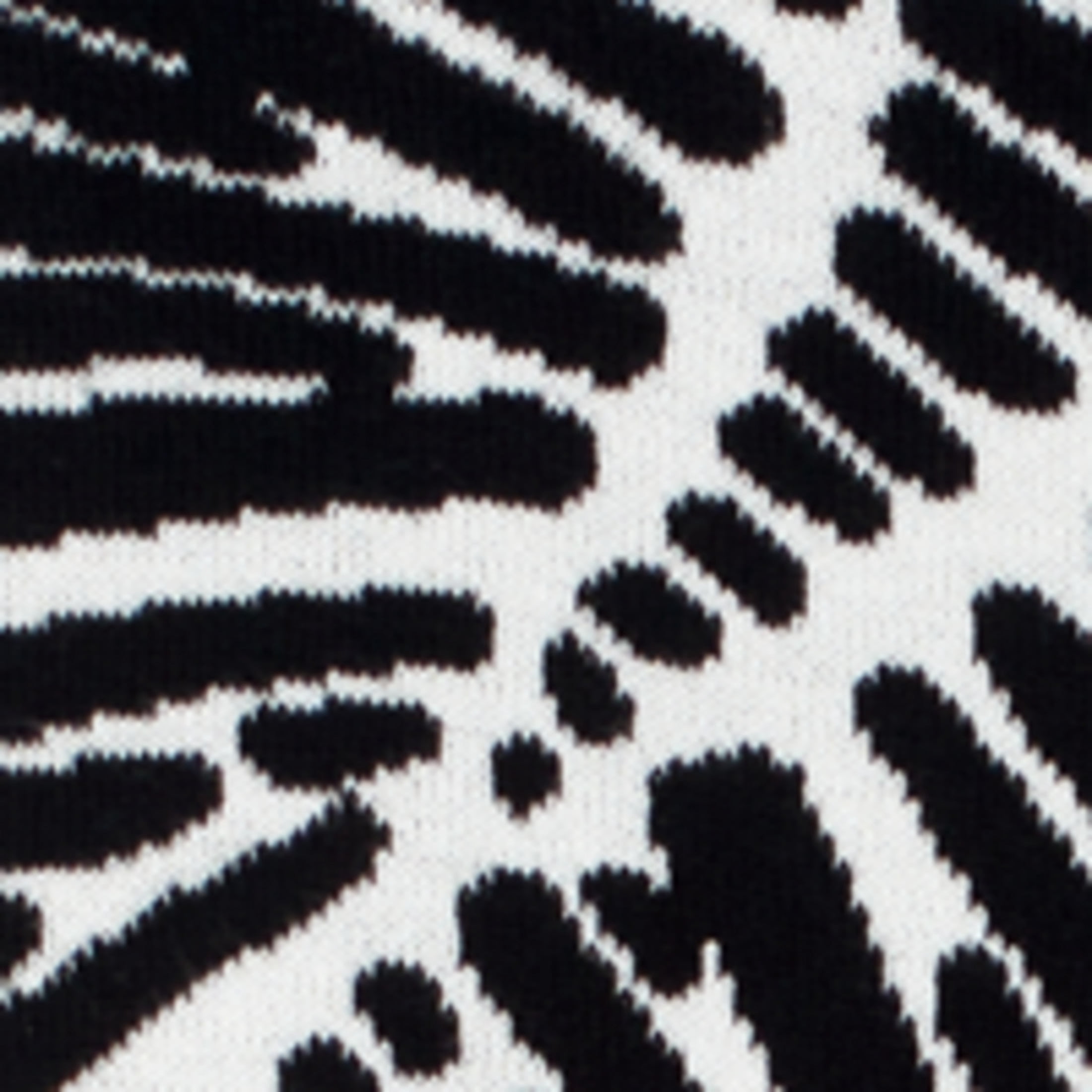 Rochelle Porter Design Oga Throw Black, 50in x 60in, Rectangle, Black, White, 1 Piece, Cotton, Adult